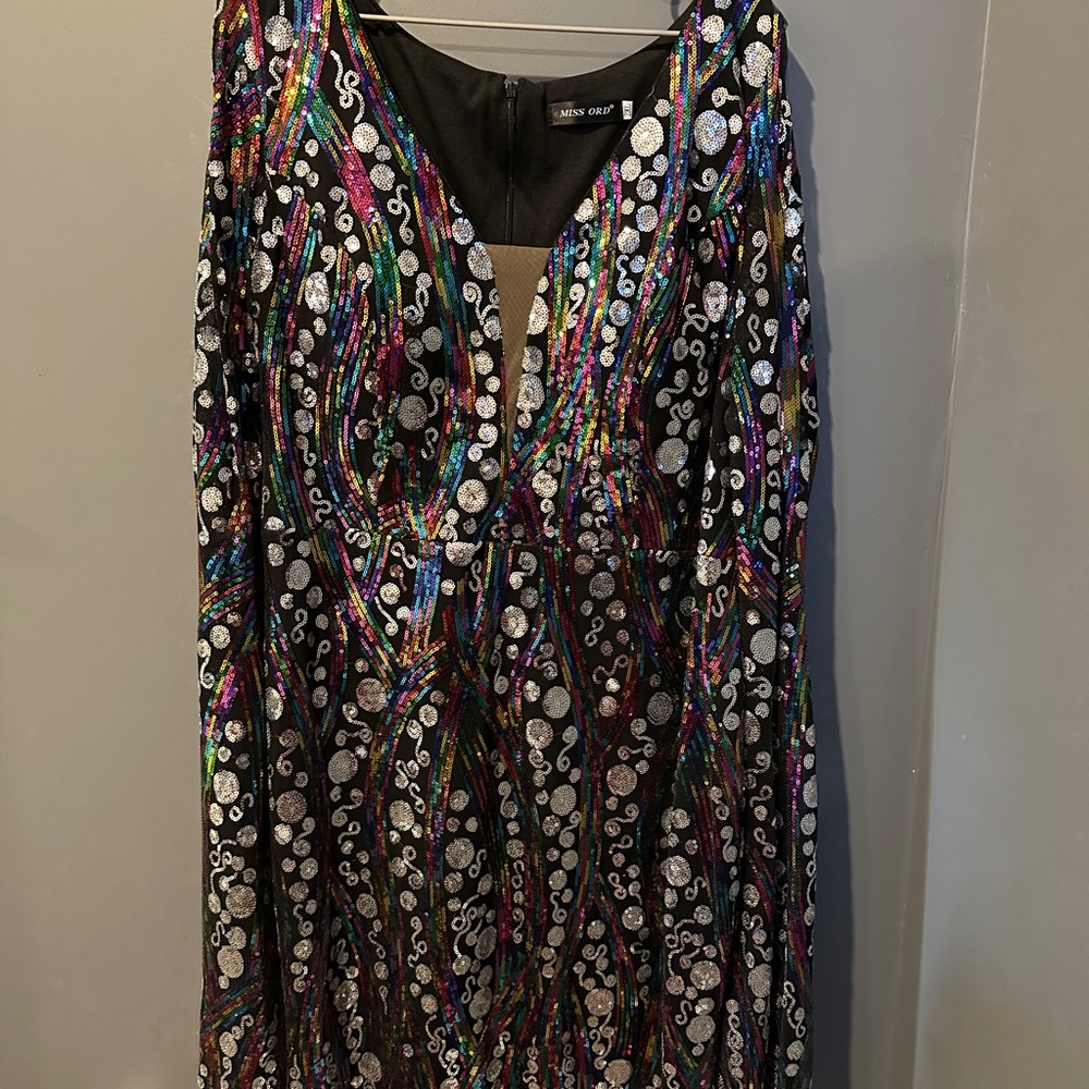 Disco / 70s Sequin Dress • 2XL